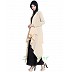 Designer shrug abaya- Black-Fawn Designer shrug abaya- Black-Fawn